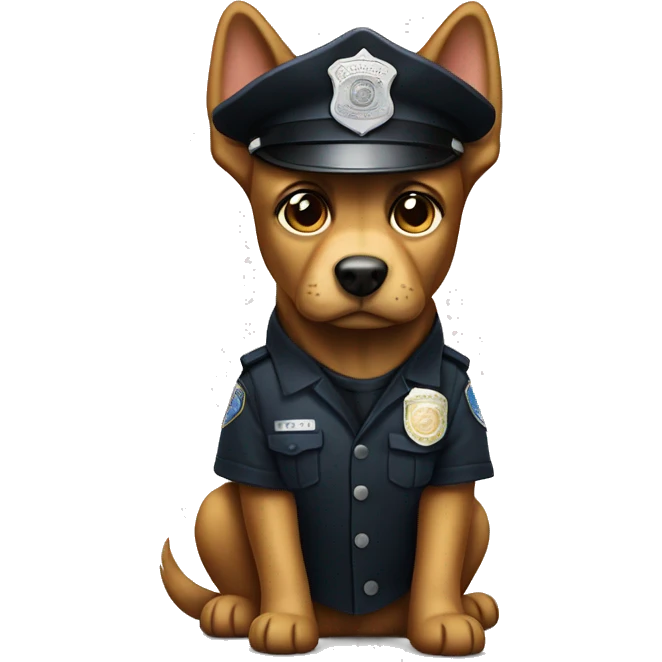 Undercover dog police officer  emoji