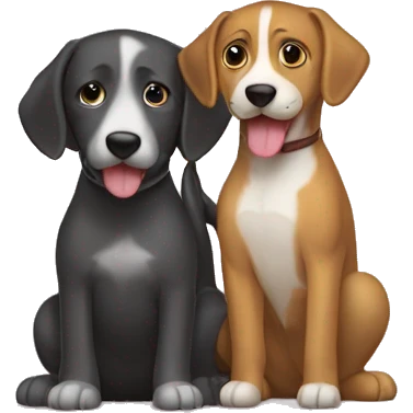 Paraguas con un perrito  emoji