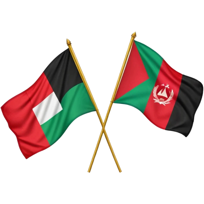 afghanistan und palästin flagge emoji