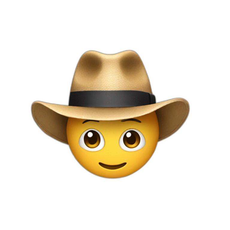 chat avec chapeau emoji