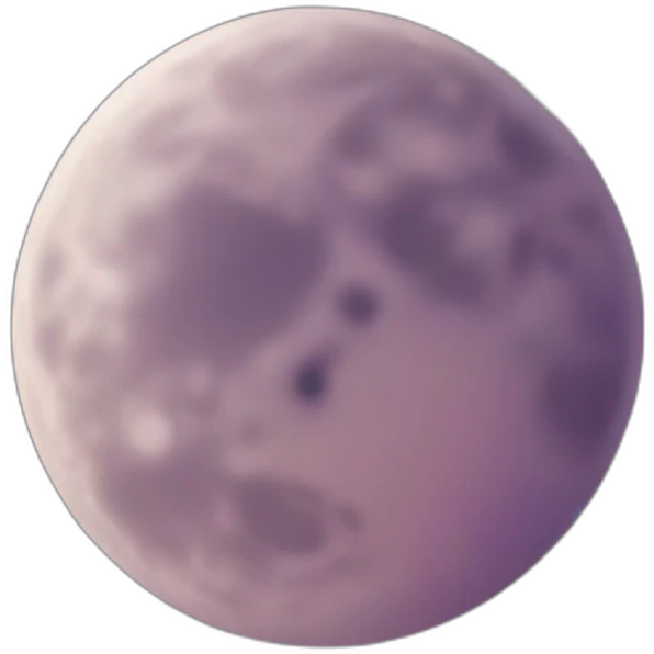 Romantic moon emoji