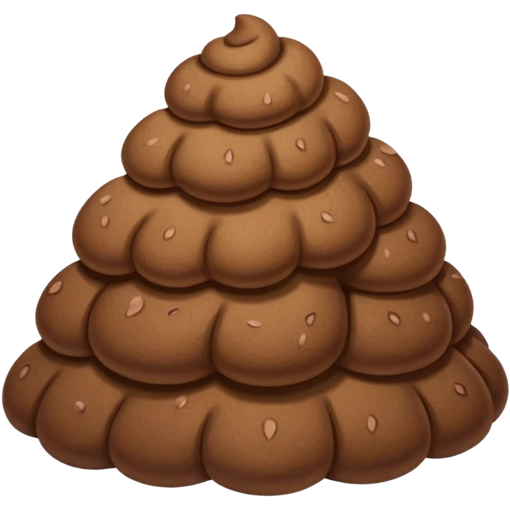 Poop coming out of a butt emoji