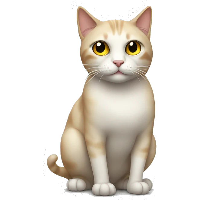 Weird cat emoji