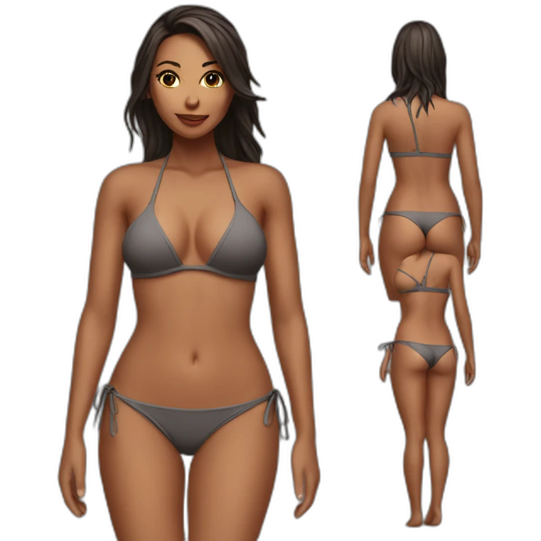 Sexy girl bikini emoji
