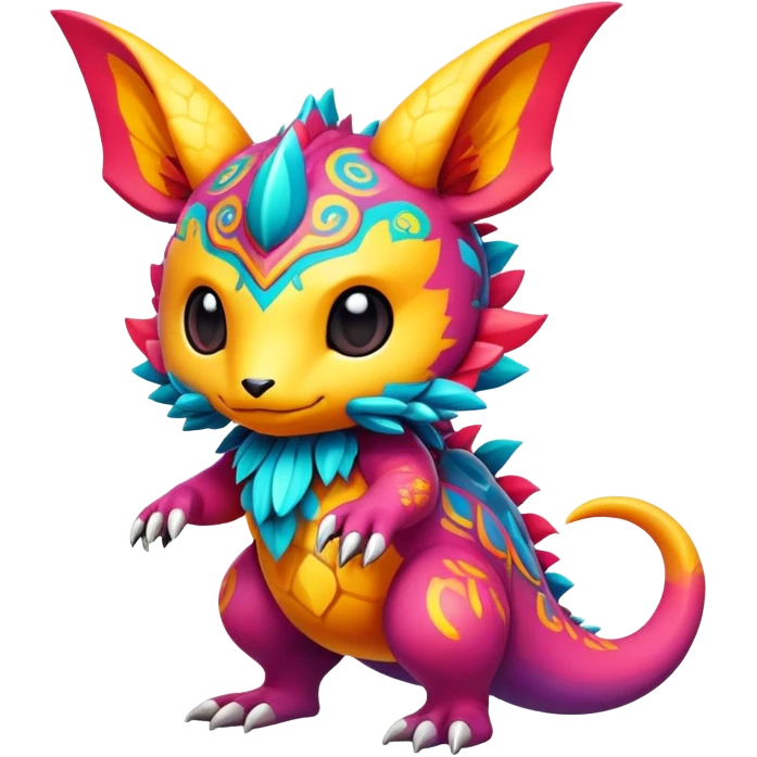 Exotic chibi Fakémon-creature emoji