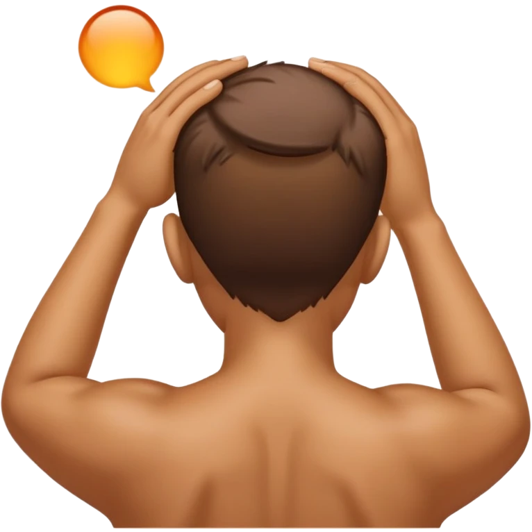 Person itching back of head emoji
