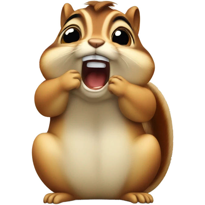 Chipmunk crying  emoji