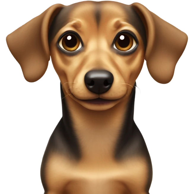 Chiweenie dog emoji