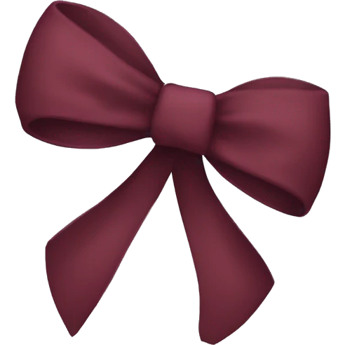Maroon bow emoji