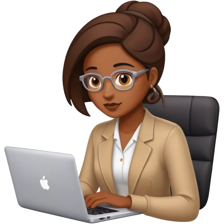 a woman working with laptop emoji