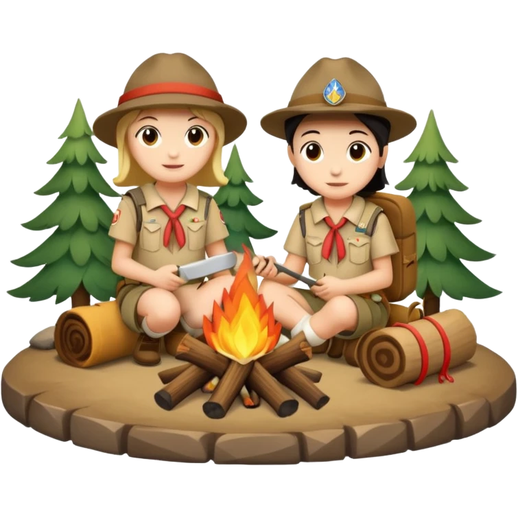 Cserkészet,cserkész liliom, tabortuz emoji