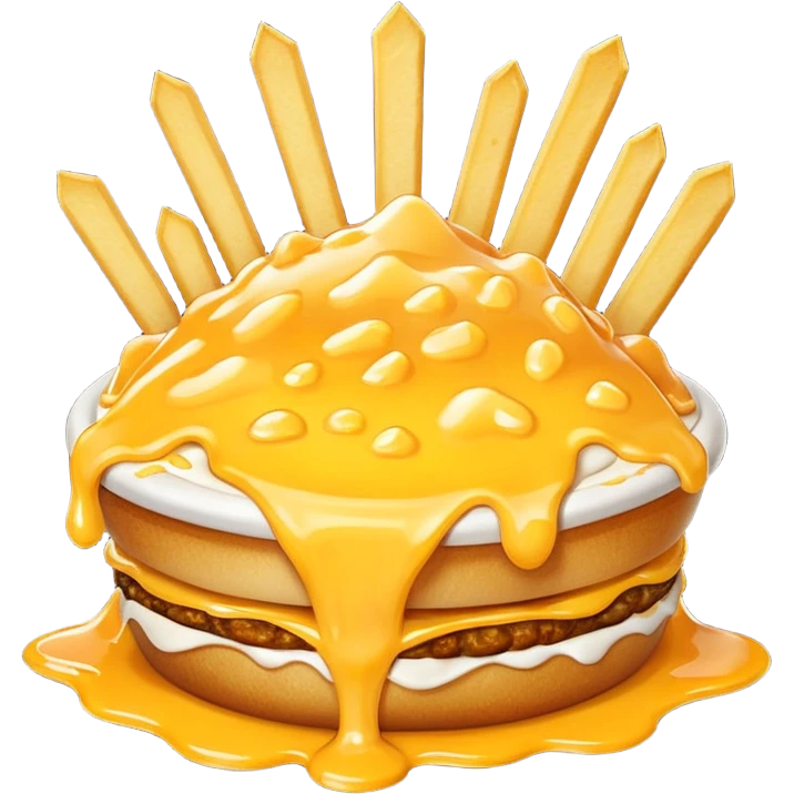 Drippy cheese zesty fries emoji
