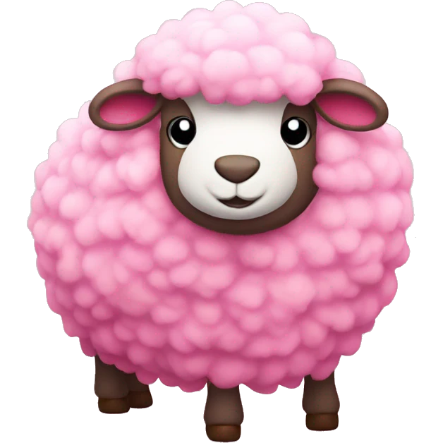 pink sheeps in love emoji