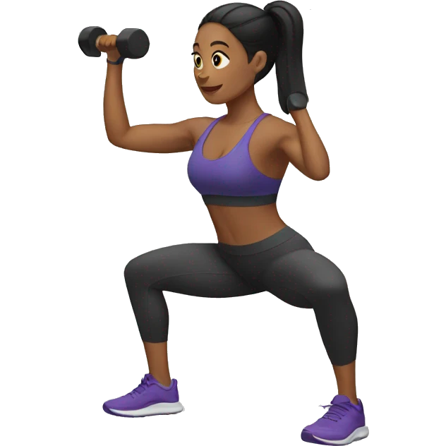 woman workout emoji