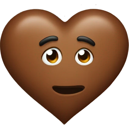 Brown heart emoji