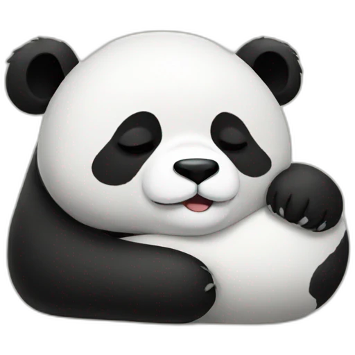 panda sleeping emoji