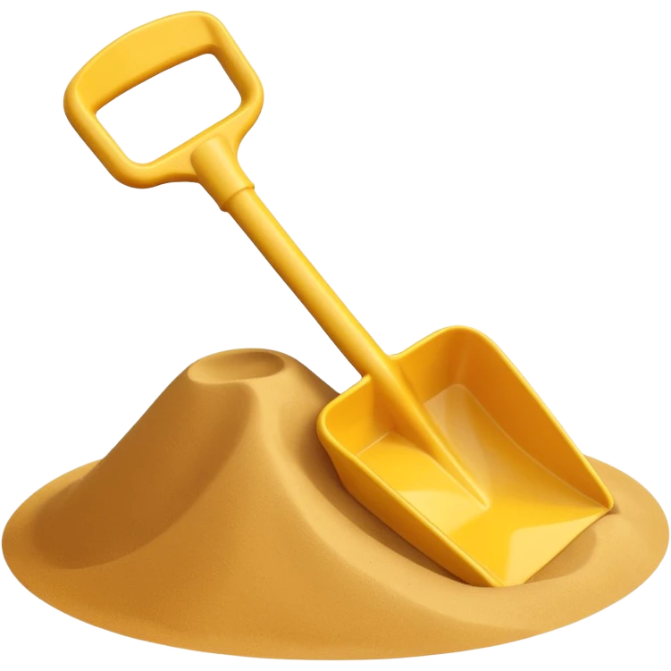 toy shavel on the sand emoji