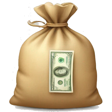 Money with bag emoji