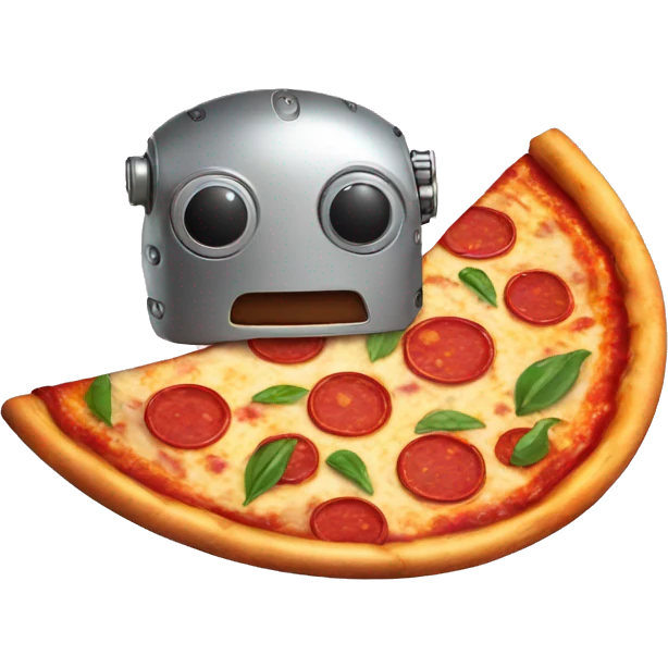 Robot pizza emoji