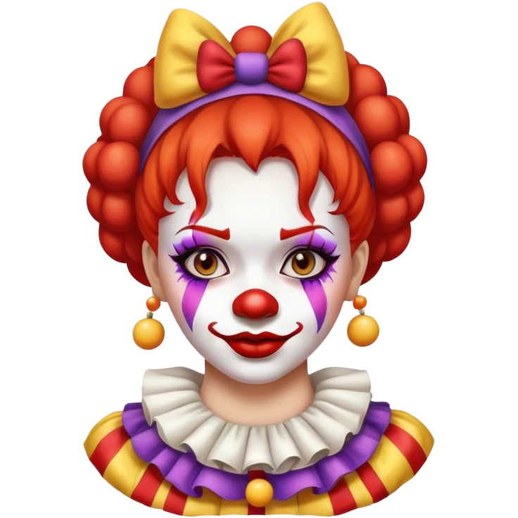 Naked clown girl emoji