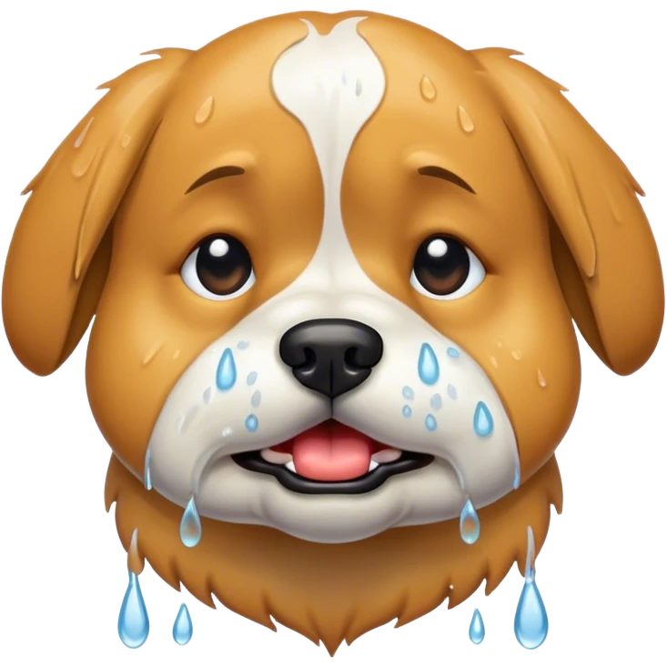 crying dog c emoji