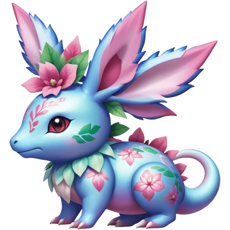 Shiny Exotic Nidorino-Sylveon-Roserade-Shaymin-Ivysaur-Meganium-Roselia-Hybrid-Creature emoji