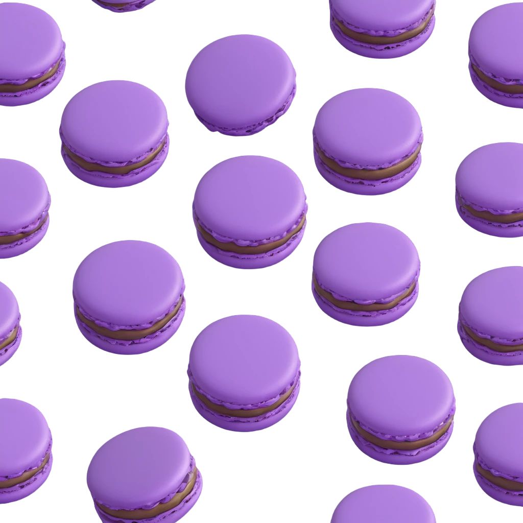 soft purple macaroons emoji