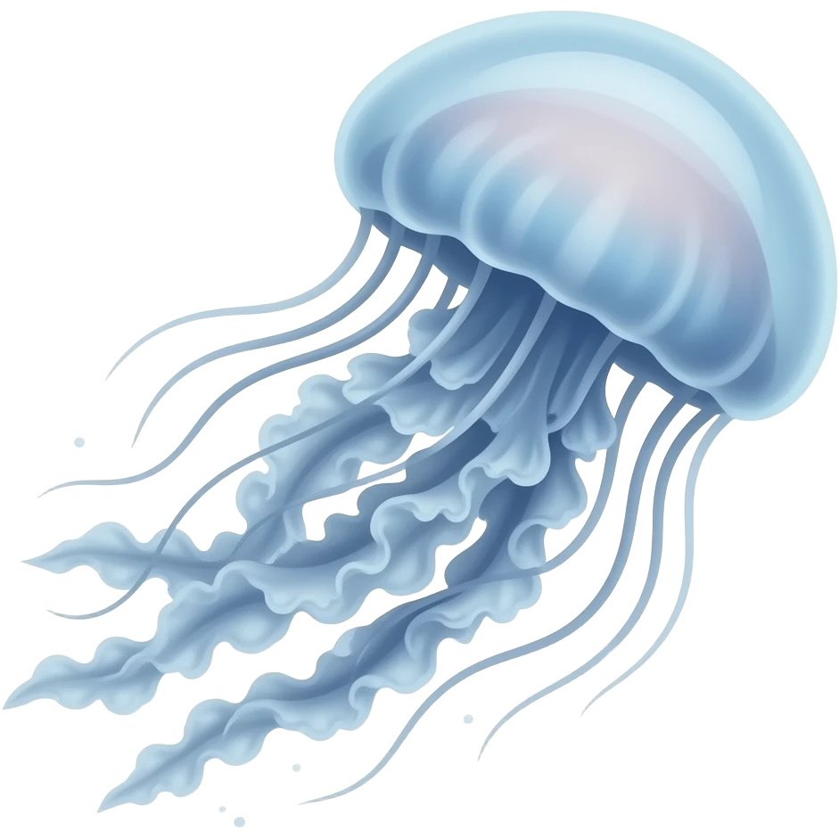 Underwater jellyfish emoji