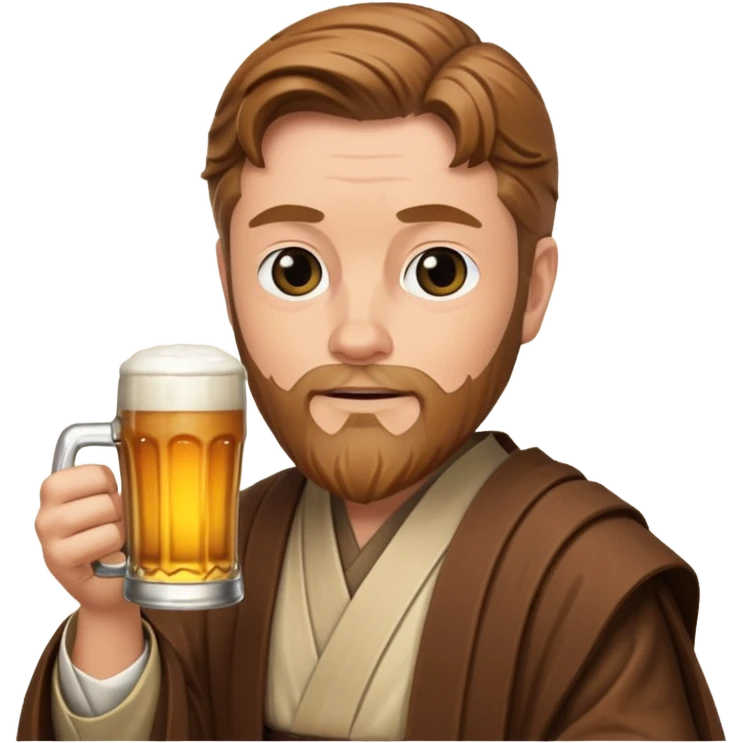 Obi-wan with a beer emoji