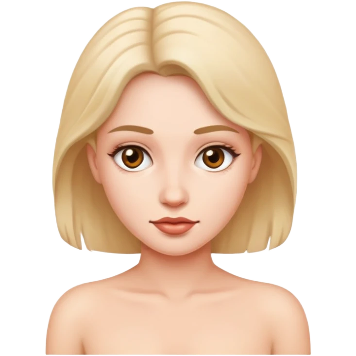 Голая женщина без нижнего белья emoji