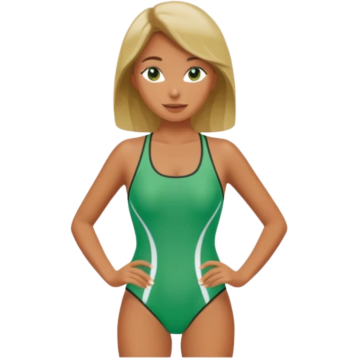 green swimsuit emoji
