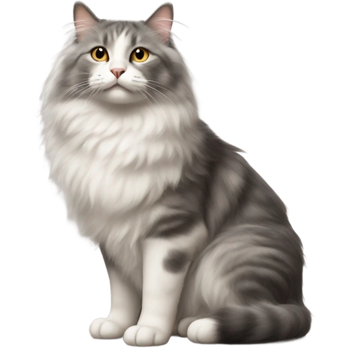 Cat on a dog emoji