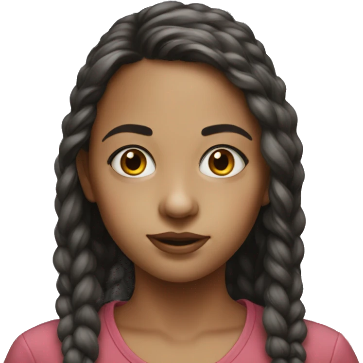 realistic portrait of girl emoji