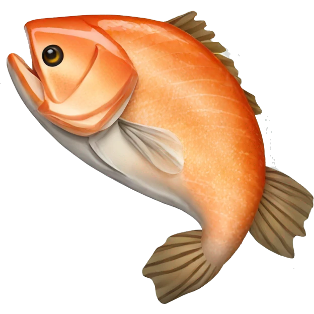 Fried salmon emoji