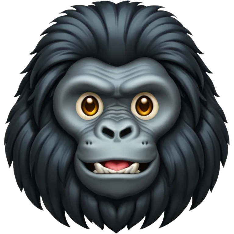 very long haired gorilla emoji