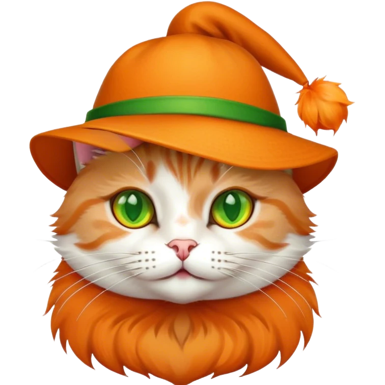 Cat with hat emoji