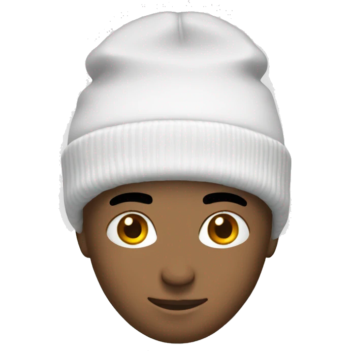 White beanie emoji