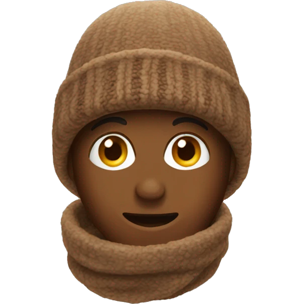 brown winter hat no person emoji