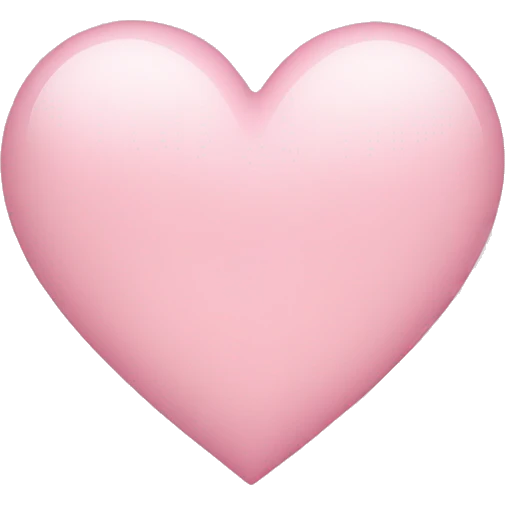 light pink heart  emoji