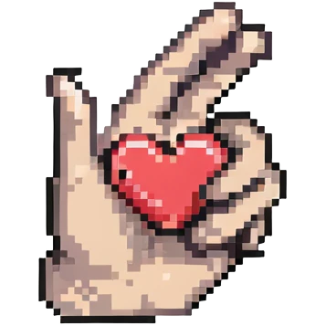 Korean finger heart, hand gesture making small heart shape emoji