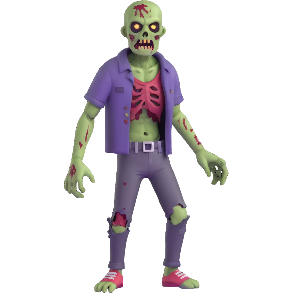 zombie inspired by The Walking Dead emoji