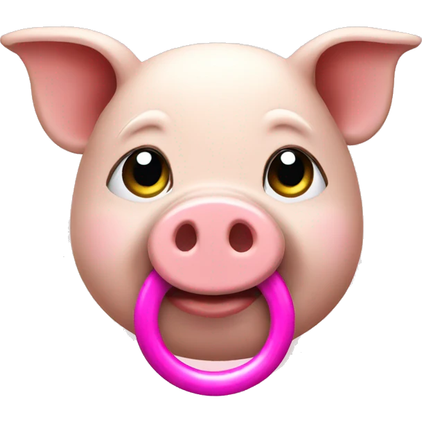 piggy with ring emoji