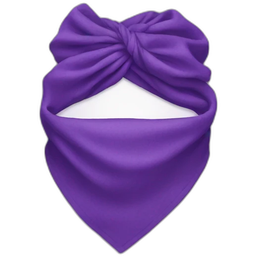 Purple bandanna with design  emoji