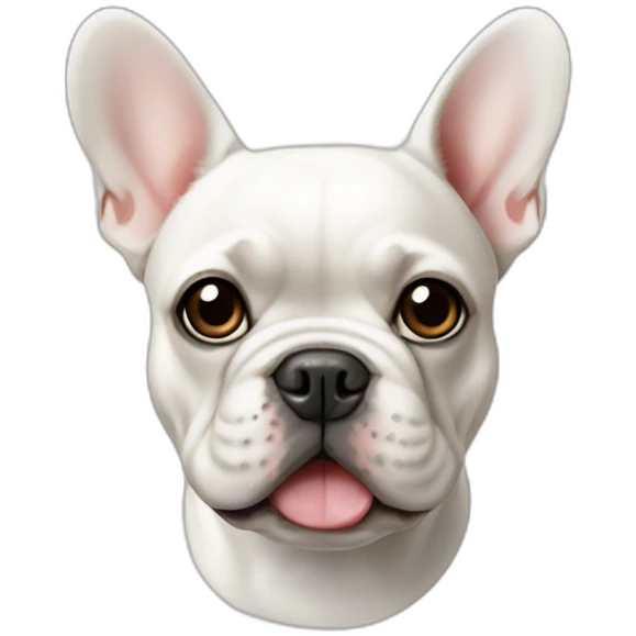 white french bulldog emoji