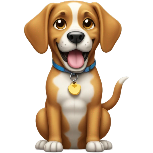 dog pointing middle finger  emoji