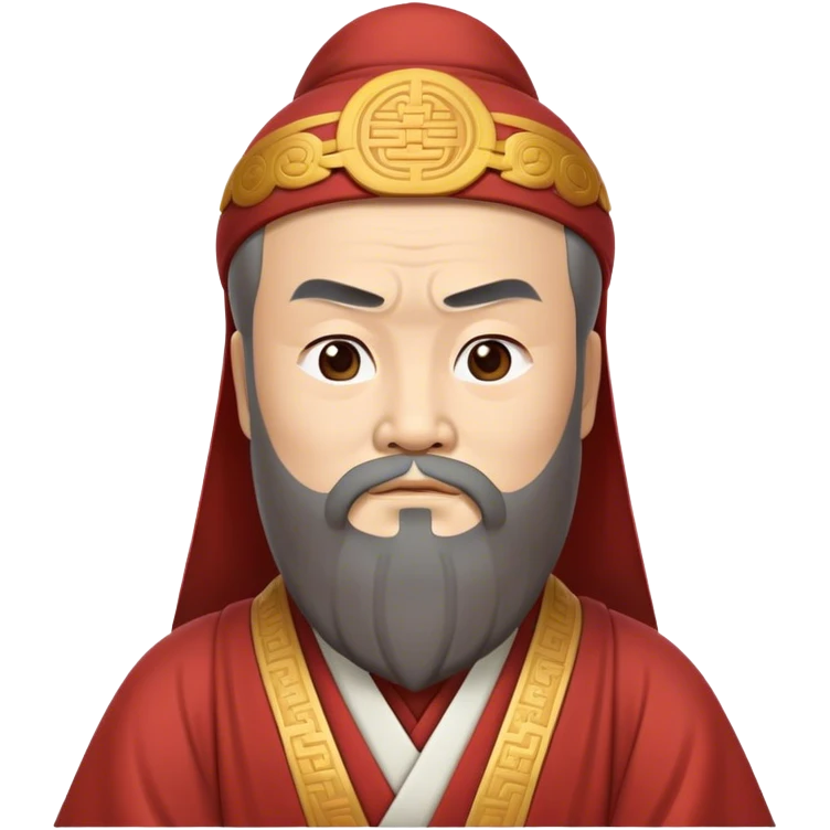 Cinematic Realistic Confucius Portrait Emoji, depicted as a wise ancient philosopher in traditional robes with a serene, contemplative expression, rendered with soft timeless textures and harmonious natural lighting that captures his enduring wisdom. emoji