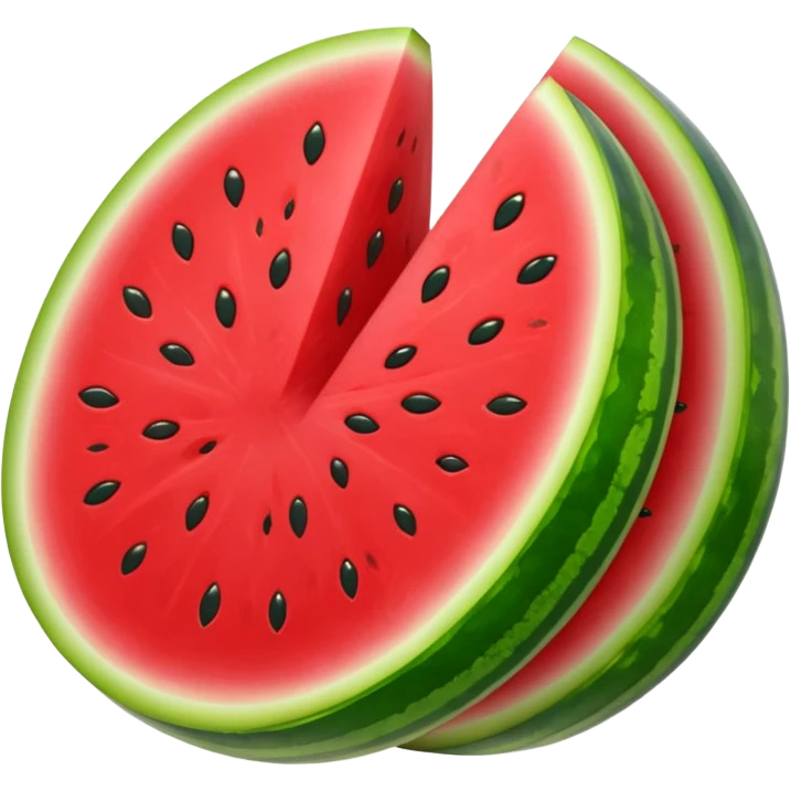 glitter red and green watermelon emoji