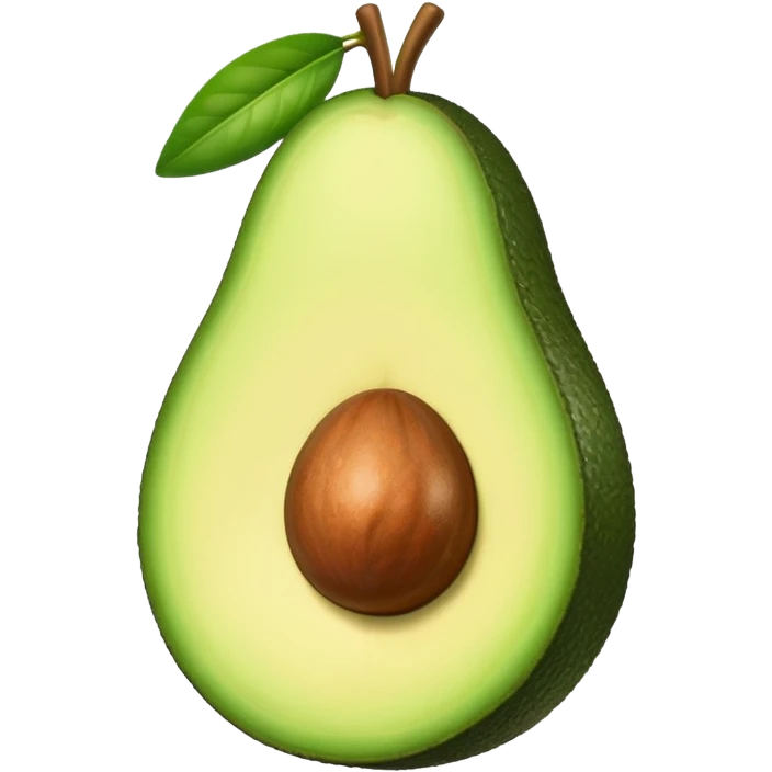 simple and cute avocado emoji