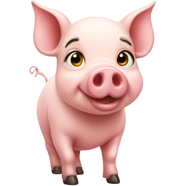 Cute pig emoji