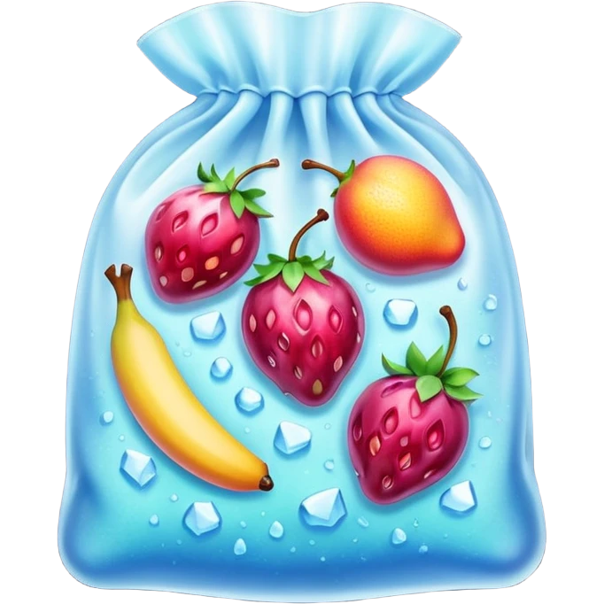 frozen market fruit bag emoji